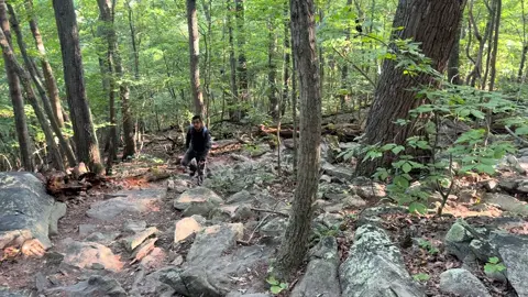 Hiking along Raven Rocks Trail [A] on 09/01/2025
