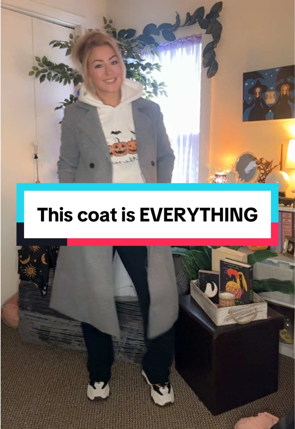 Did I just get a second one on another color? Yes! Will I probably get a third? Also yes! This coat left me shook by how high quality and nice it is. I need it to be chilly out now so I can rock this cool without effort look to run errands 🤣🍁😭 #trenchcoat #ootdinspo #woolcoat #tiktokshoplabordaysale #fallcoat 
