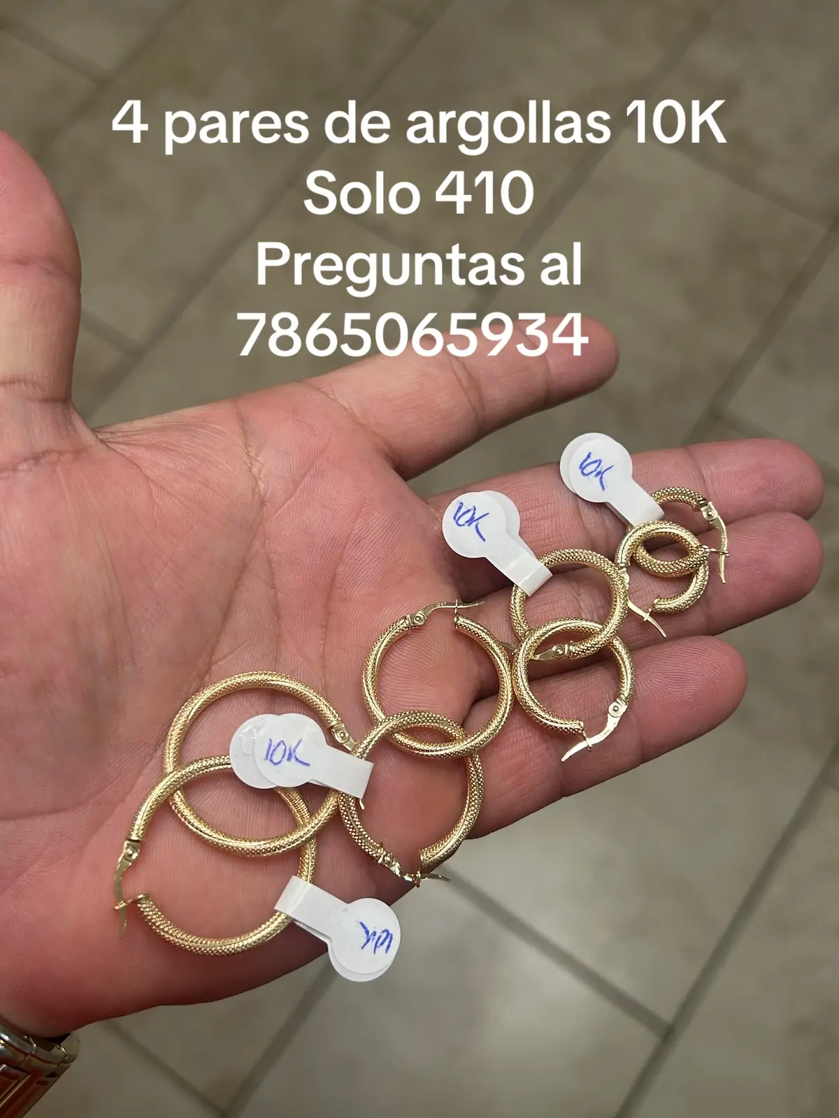 Seguimos no paramos . Cualquier pregunta al 7865065934. #prendas #oro #viral #jewelry 