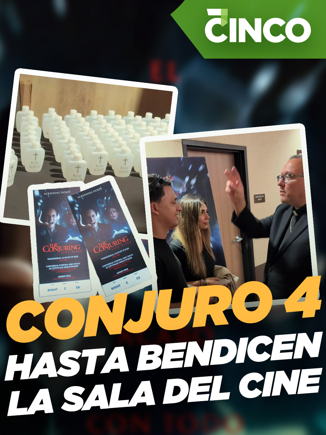🟢🙏 Que Dios te ayude, ya se estrenó El Conjuro 4 y hasta llevaron a un padre al cine a dar la bendición. #terrorifico #thriller #movie #usa🇺🇸 #viralvideos #conjuro