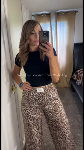 Women's Leopard Print Wide Leg #wome#leopard#wideleg#pants#women