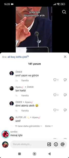 sınıf yazın yorumlara