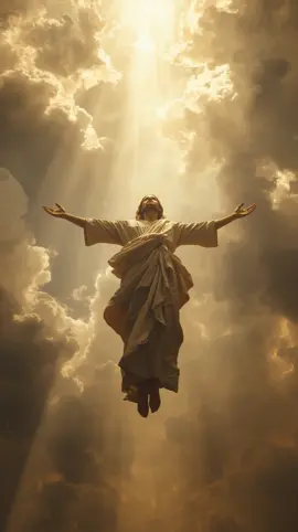 Witness the divine ascension ✨ A breathtaking vision of Jesus rising into the heavens, surrounded by light and glory. 🌤️ Follow for more inspiring faith moments, spiritual art, and uplifting creations. Let your soul be touched by beauty and hope #JesusAscension #FaithInspiration #DivineLight #SpiritualJourney #wallpaper 
