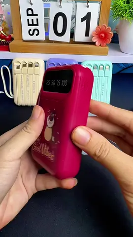 [HL]Pin sạc dự phòng mini 20.000mAh - nhỏ gọn, tiện lợi Thiết kế hoạt hình dễ thương Hỗ trợ sạc nhanh Trang bị 4 cổng kèm dây sạc #xacduphong #xacduphong20000mah #xacduphong#huongchiase74 #huongtichcuc74 
