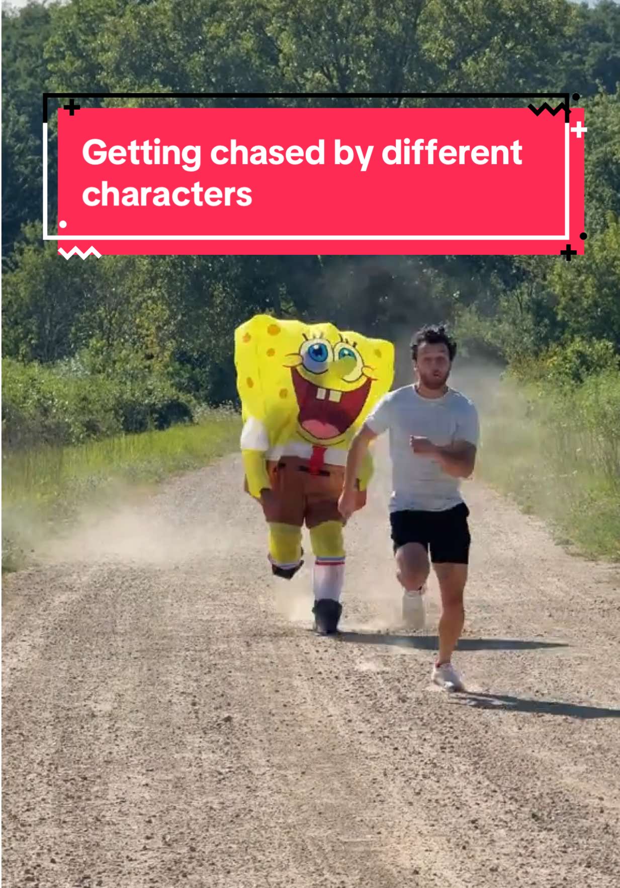 Getting chased by different characters