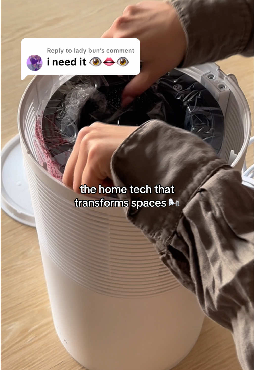 Replying to @lady bun the Miko air purifier is a want not a need 😉 ✨ once you breathe the difference, it’s hard to go back.  The Miko air purifier transforms your space with cleaner, fresher air 💨💨 #airpurifier #cleanair #homehacks #wellnessathome  