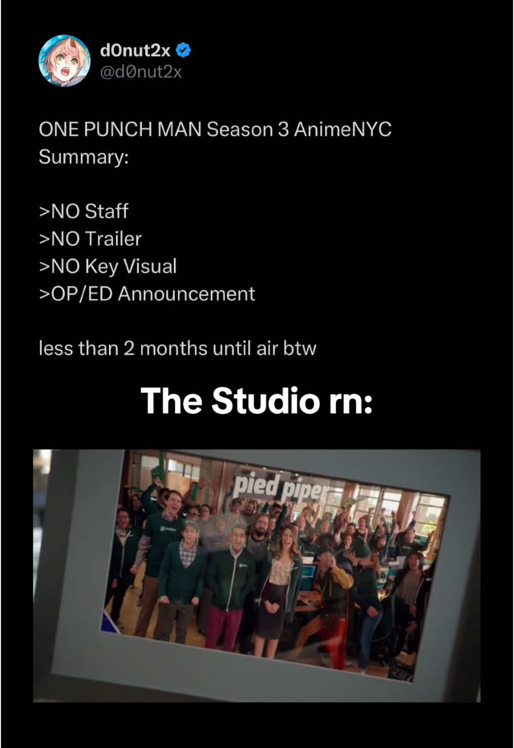 After 6 years with a slated October 2025 release, there is basically no information available about One Punch Man Season 3. #opm #onepunchman #onepunchman3 #animenews 