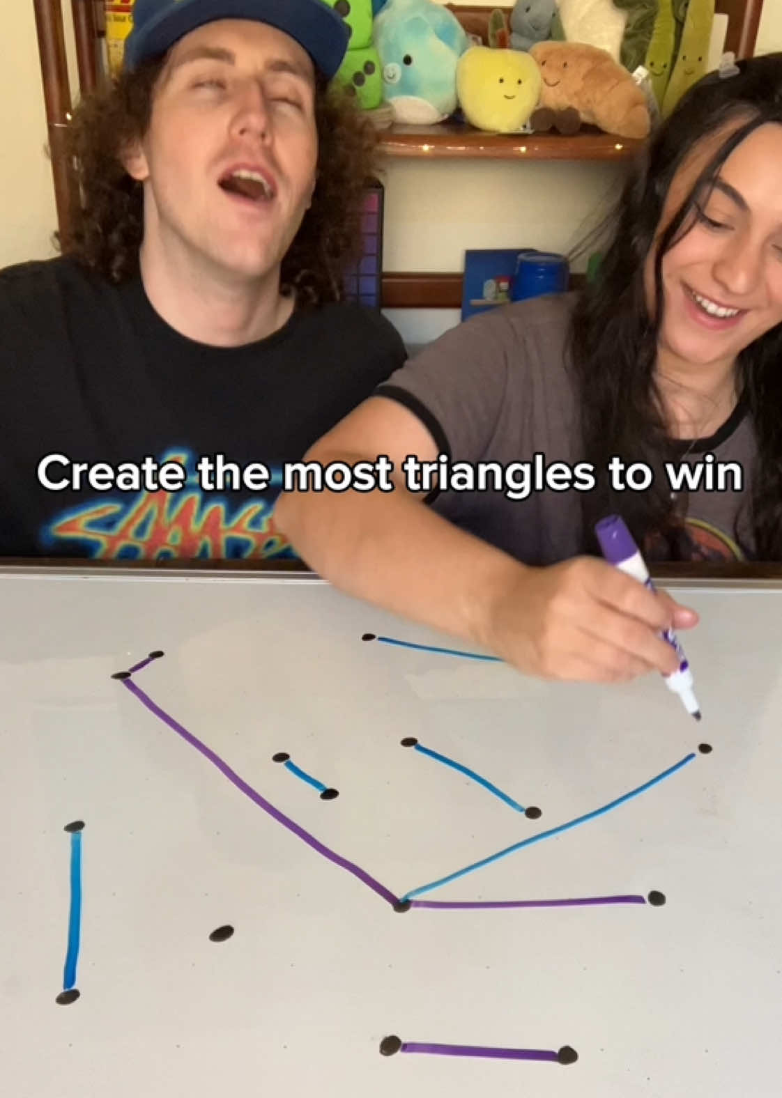 Who will claim the most land?!😈 #twoplayergames #couplechallenge #penandpaper #familygames #couple 