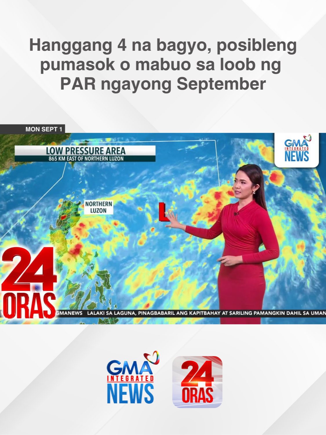 Dalawa hanggang apat na bagyo ang posibleng pumasok o mabuo sa loob ng Philippine Area of Responsibility ngayong Setyembre. | 24 Oras #GMANews #BreakingNewsPH #24Oras