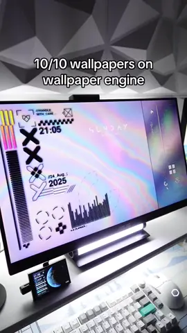 ALL WALLPAPERS 🔗 IN BIO Wallpaper Engine is on Steam. Rainmeter tutorial for the day/date is linked in my bio