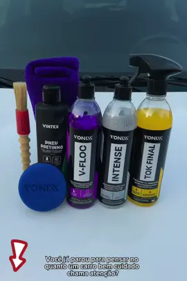 ✨ Esse é o KIT Vonixx que você não pode perder! 🚀 👉 Pneu Pretinho Vintex – brilho intenso e duradouro nos pneus. 👉 V-Floc – lava autos concentrado para limpeza profunda e brilho da pintura. 👉 Intense – renovador de plásticos internos e externos, devolve a cor original. 👉 Tok Final – cera rápida de carnaúba com proteção e acabamento impecável. 👉 Acessórios inclusos – aplicador, pincel e toalha de microfibra. Tudo o que você precisa para resultado profissional direto na sua garagem! ⚡ Aproveite agora e garanta o seu KIT exclusivo! #vonixx  #lavagemdecarro  #limpeza  #clean 