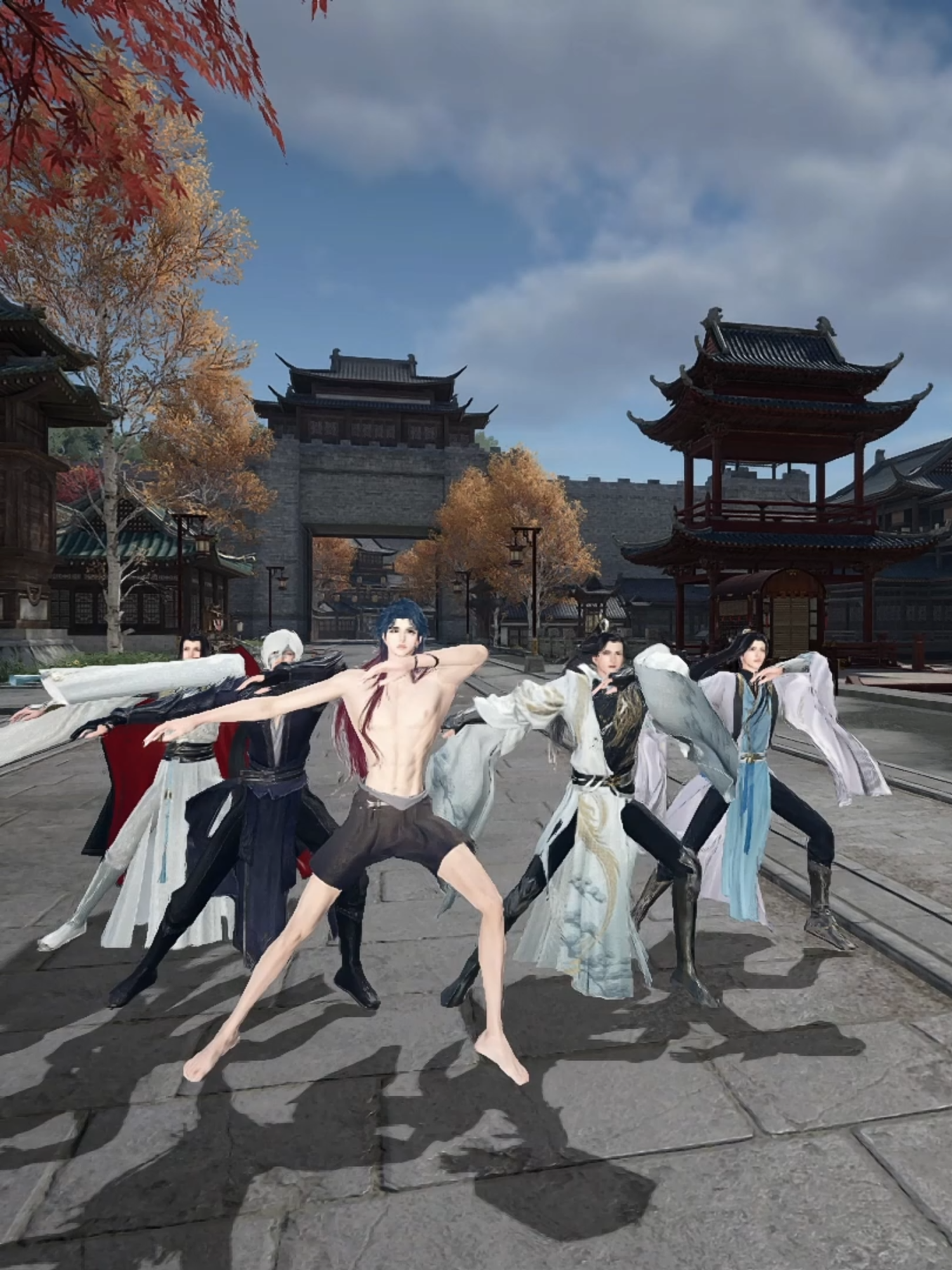 Đi theo team bớt ngại hẳn 🗿 #逆水寒 #nishuihan #nghichthuyhanmobile #justicemobile #逆水寒手游