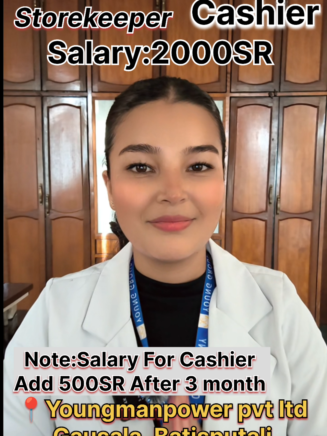 📢Hiring* Store Keeper:  2000 SR salary. Cashier: 2000 SR salary. There's also a note that the salary for a cashier increases by 500 SR after three months of handling the cash counter Criteria for Applicants: Age: 21-30 years old. Appearance: no visible tattoos, physical fitness and strength required. Language: Must speak basic English. Documents: Original passport, CV, and two recent photos are required. Experience: Knowledge and experience in the retail field are necessary. Contact No 9762300093 #creatorsearchinsights #hiring #explore #saudiarabia🇸🇦 #WorkAbroad 