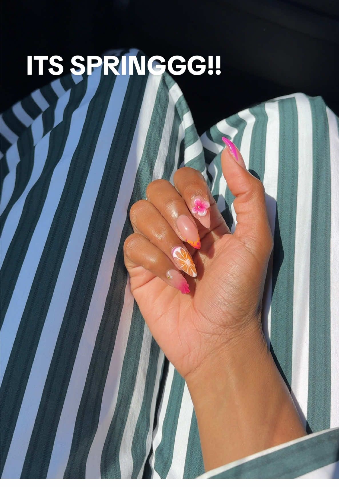 HELLO SPRINGG😝🍉🍓🍒✨!!!  @TheGurlHouse  #selfcarewithsine #maintenancevlog #nailgel, #nailart, #nailtutorial