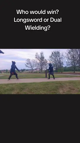 Dual Wielding VS Longsword #hema #swordtiktok #swordfighting #dualwielding 