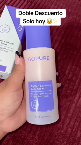 Nueva crema de GOPURE Para La piel flacida y astrias del abdomen #gopure #firmingcream #gopurebeauty #tiktokshopcreatorpicks #gopureneckcream 