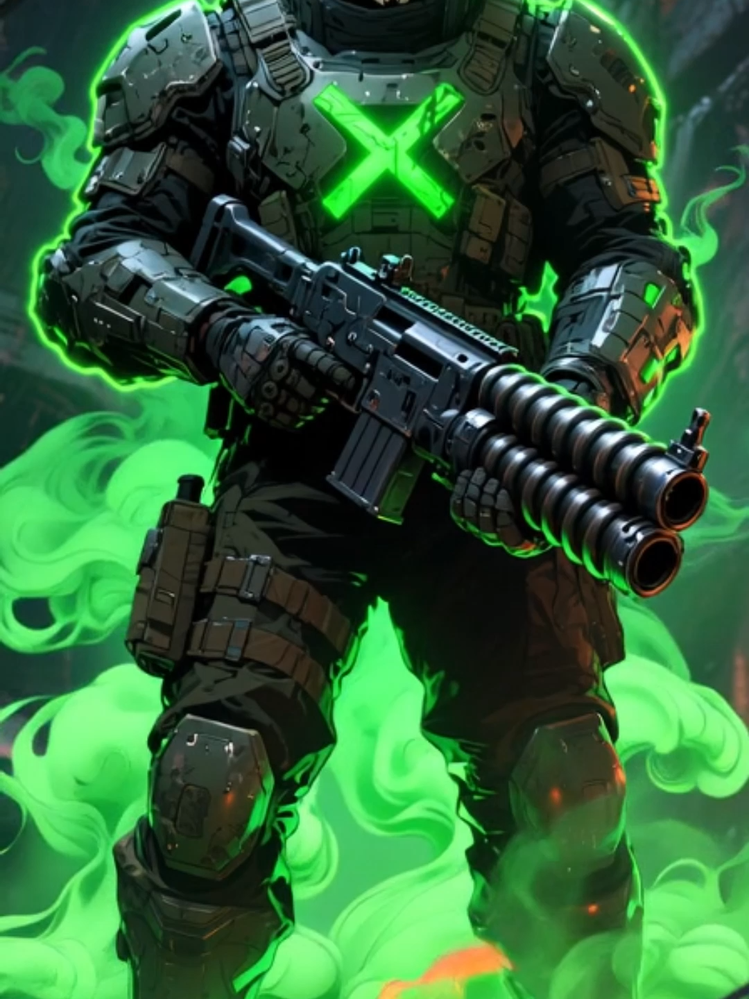 Live Wallpaper | Hell’s Enforcer #skeleton #darkfantasy #livewallpapers #undead #skull #soldier #apocalypsevibes #toxicreaper #darkaesthetic #aivideo #phonewallpaper