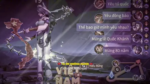 Chúc mừng 80 năm ngày Quốc Khánh, chúc mọi người có 1 mùa lễ hạnh phúc bên gia đình 🎉 #lienquanmobile #xuhuong #creatortiemnang #aov #foxiessaov 