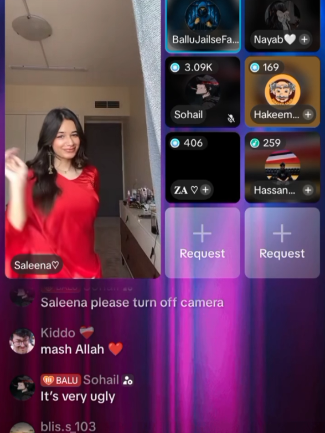Saleena Wearing Red Sari💃 #foryou #foryoupage #saleena #ansaribrand #shoaib @Saleena♡ 