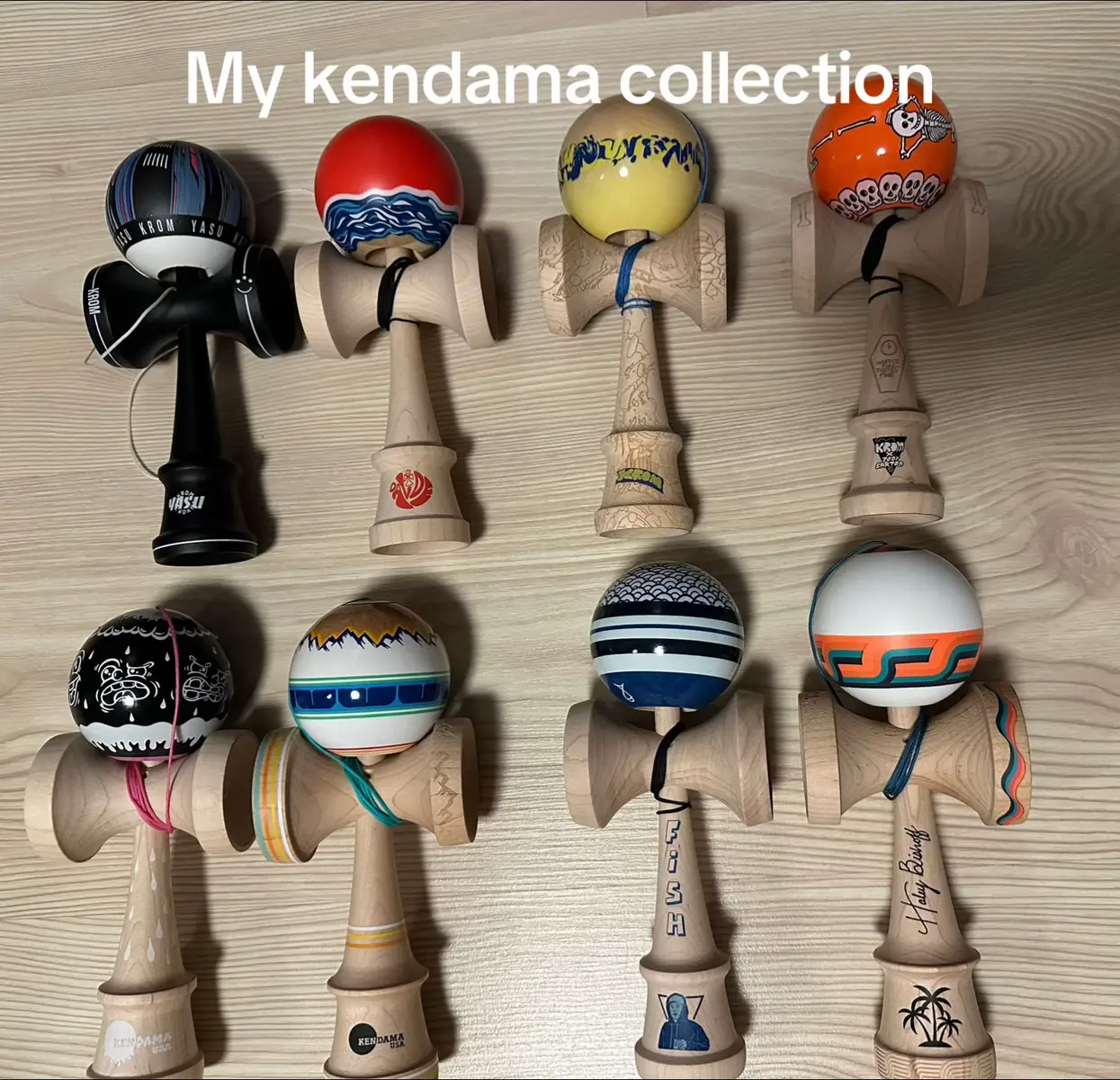 Kendama collection #kendama #krom #kromkendama #collection #fyp 