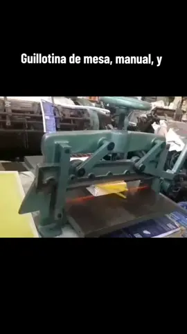 SE VENDE GUILLOTINA DE MESA ( 47 CM DE LUZ ) Manual y a palanca!! Toda de fundición, muy fuerte y durable. Corta hasta 500 hojas! Se vende restaurada a nuevo y lista para trabajar! PAGO CON TARJETA DE CRÉDITO EN 12 CUOTAS. HACEMOS ENVIOS A TODO EL PAÍS. VENTA DIRECTA DE MAQUINAS GRAFICAS! Impresoras Offset, impresoras Flexográficas, Guillotinas, Troqueladoras, impresoras Hot Stamping, Laminadoras, Laqueadoras, impresoras Tipográficas ( LETTERPRESS ), maquinas de encuadernacion y de terminacion, etc VENTA A TODO LATINOAMÉRICA WhatsApp: +549 1165753688 Buenos Aires, Argentina  Grafica Germany, TODO PARA LAS ARTES GRAFICAS, LETTERPRESS Y ENCUADERNACION  NUESTRA PAGINA DE FACEBOOK PONELE ME GUSTA! https://www.facebook.com/Grafica-Germany-1661454614083875/ AHORA TAMBIEN PODES SEGUIRNOS EN INSTAGRAM! https://www.instagram.com/garofalogabriel/ SUSCRIBITE A NUESTRO CANAL DE YOUTUBE PARA VER TODOS NUESTROS VIDEOS! https://www.youtube.com/channel/UCd59urLrI6wCL5AP_zd1vEQ #graficagermany #letterpress #guillotina #papelariapersonalizada #argentina🇦🇷 #buenosaires #lanusoeste #tallerdeimpresión #encuadernadoresargentinos #encuadernaciónartesanal #librosartesanales #libros📚 #agendas #guillotina 