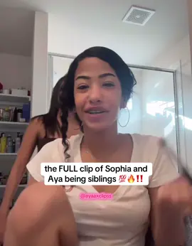 forgetting the SIBLINGS part they act like this all the time 😭 its not that serious #ayaaxclipss #ayaatanjali #fyp #sophiatanjali #trending 