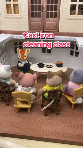 Cast iron cleaning class  ##calicocritters##sylvanianfamilies##sylvaniandrama##calicocritterstiktok(@@Devon Palmer)