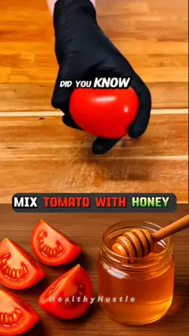 Mix Tomato With Honey... #superfood #healthyfood #health #tomato 