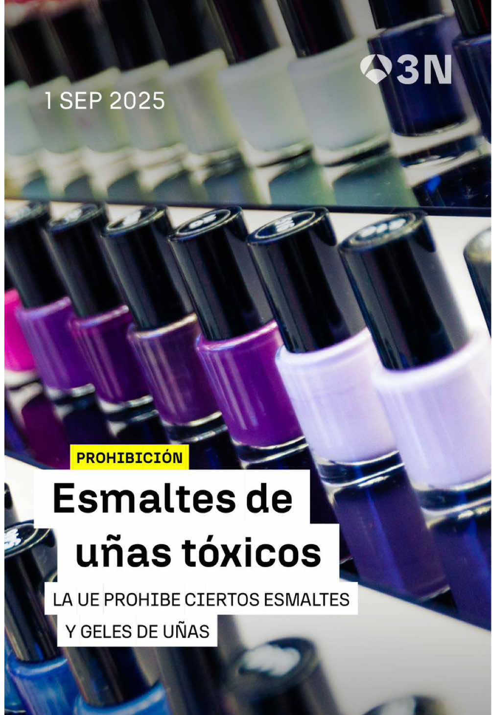 🇪🇺 La Unión Europea prohíbe dos ingredientes de los esmaltes de uñas porque pueden ser cancerígenos o afectar a la fertilidad  ➡️ Esta medida impacta de forma directa en salones de belleza, distribuidores y fabricantes  📲 Toda la #actualidad en antena3noticias.com #Antena3Noticias #A3N #Noticias #News #NoticiasTikTok 