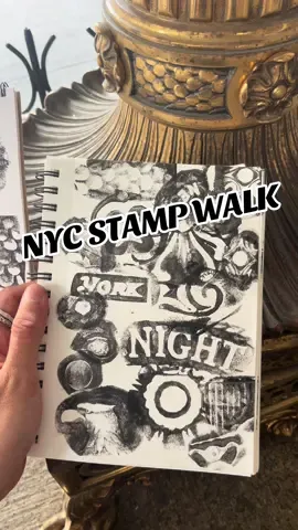 Really cool. Thank you stamp girl whoever you are 🙌🏼  If you try this. Just be sure to clean all the ink off the clay. Like don’t ruin things around your city obviously..  #nyc #creative #journaling #art 
