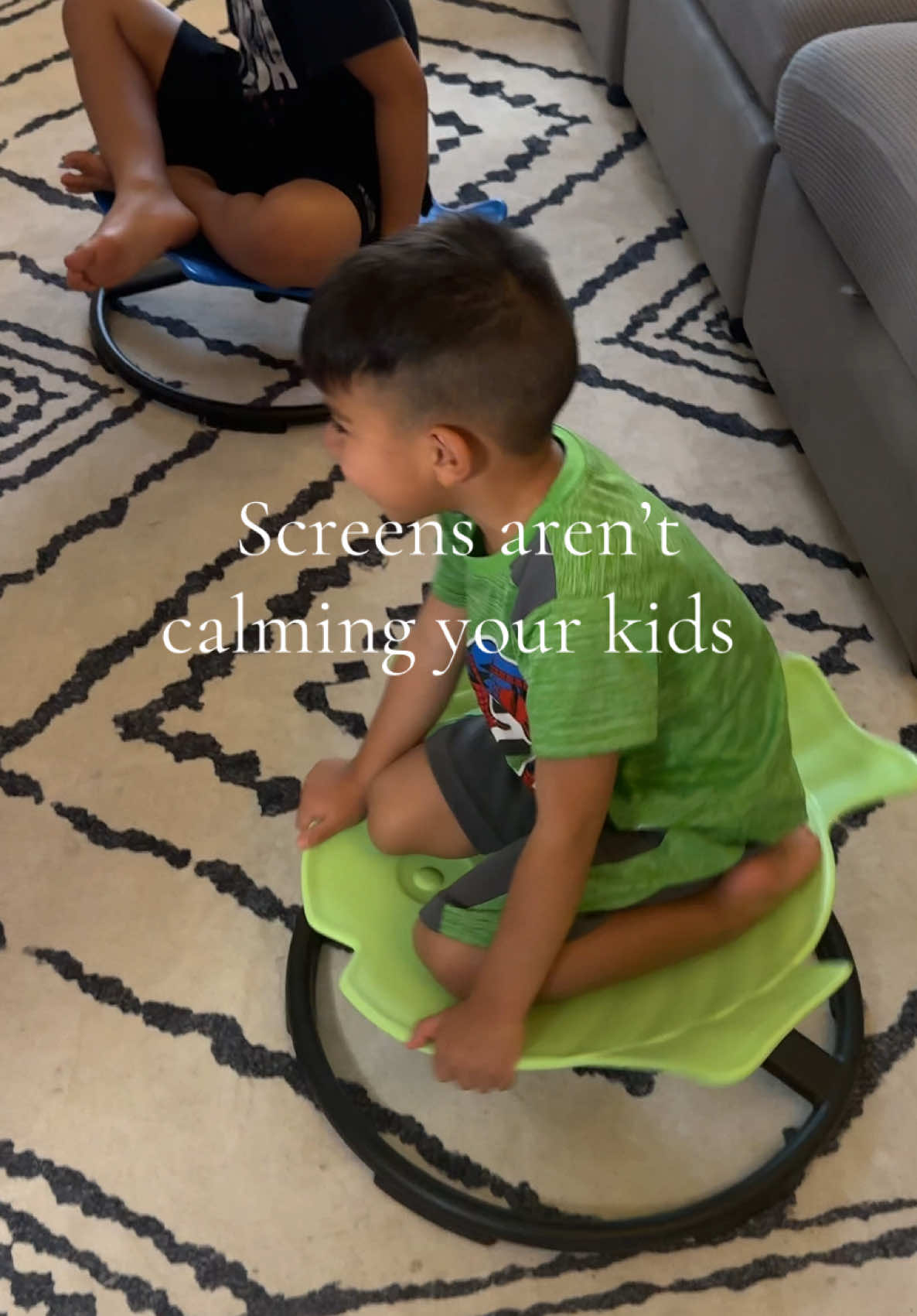 Replying to @Shandi  Sensory toys that are screen free #spinningchair #sensoryactivities #swivelchair #sensorychair #spinnningtoy 