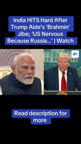 Donald Trump’s senior aide Peter Navarro ignited outrage after a Fox News interview where he accused India of acting as a “laundromat for the Kremlin” and singled out “Brahmins profiteering” from refined Russian oil exports. His remarks—seen as racially charged and divisive—prompted condemnation from Indian leaders, intellectuals, and social media users, who mocked him with memes such as “Vladimir Pandey.” Congress spokesperson Pawan Khera called the claims false, while analysts warned the jibe exposed a dangerous attempt to exploit India’s social fabric. Navarro has previously branded the Russia-Ukraine conflict as “Modi’s war,” stoking further tensions with New Delhi. Watch #Trump #Navarro #India #BrahminJibe #KremlinLaundromat   