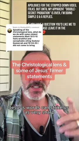 Replying to @Shelley820 let’s chat about that Christological lens regarding some of Jesus’ former statements #kenarrington 