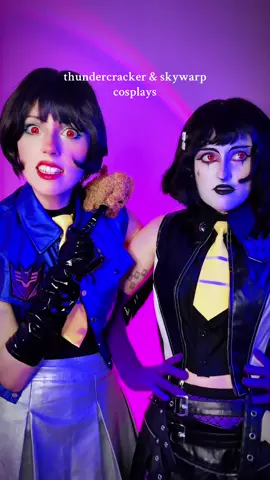 more of this duo (& buster) #transformerscosplay #transformers #thundercracker #skywarp #seekers @Phierrot 🎪🎀 