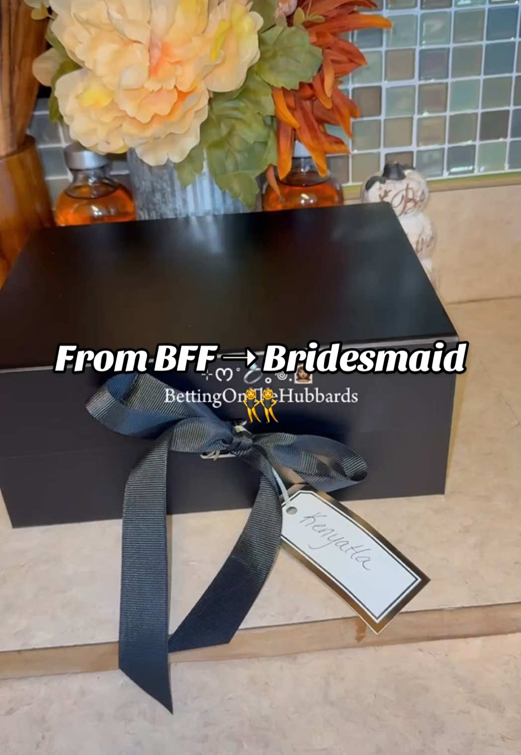 All in my feelings 🖤🖤🖤🖤. We’ve been friends since 5yrs old. @Keisha Lumpkins  luv you sis #BridesmaidProposal #WeddingTok #BridesmaidBox #WeddingParty #Bridesmaid 