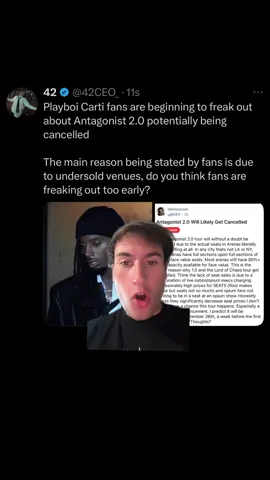 #greenscreen Playboi Carti fans are beginning to freak out about Antagonist 2.0 potentially being cancelled #playboicarti #antagonist #yvl #42ceo 