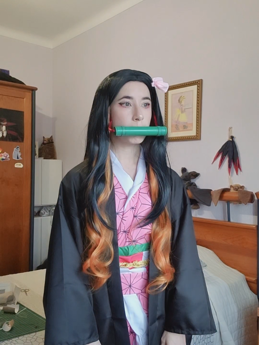 If this isn't the dumbest video I've made recently, it's gotta be top 5 at least #cosplay #nezuko #demonslayer 