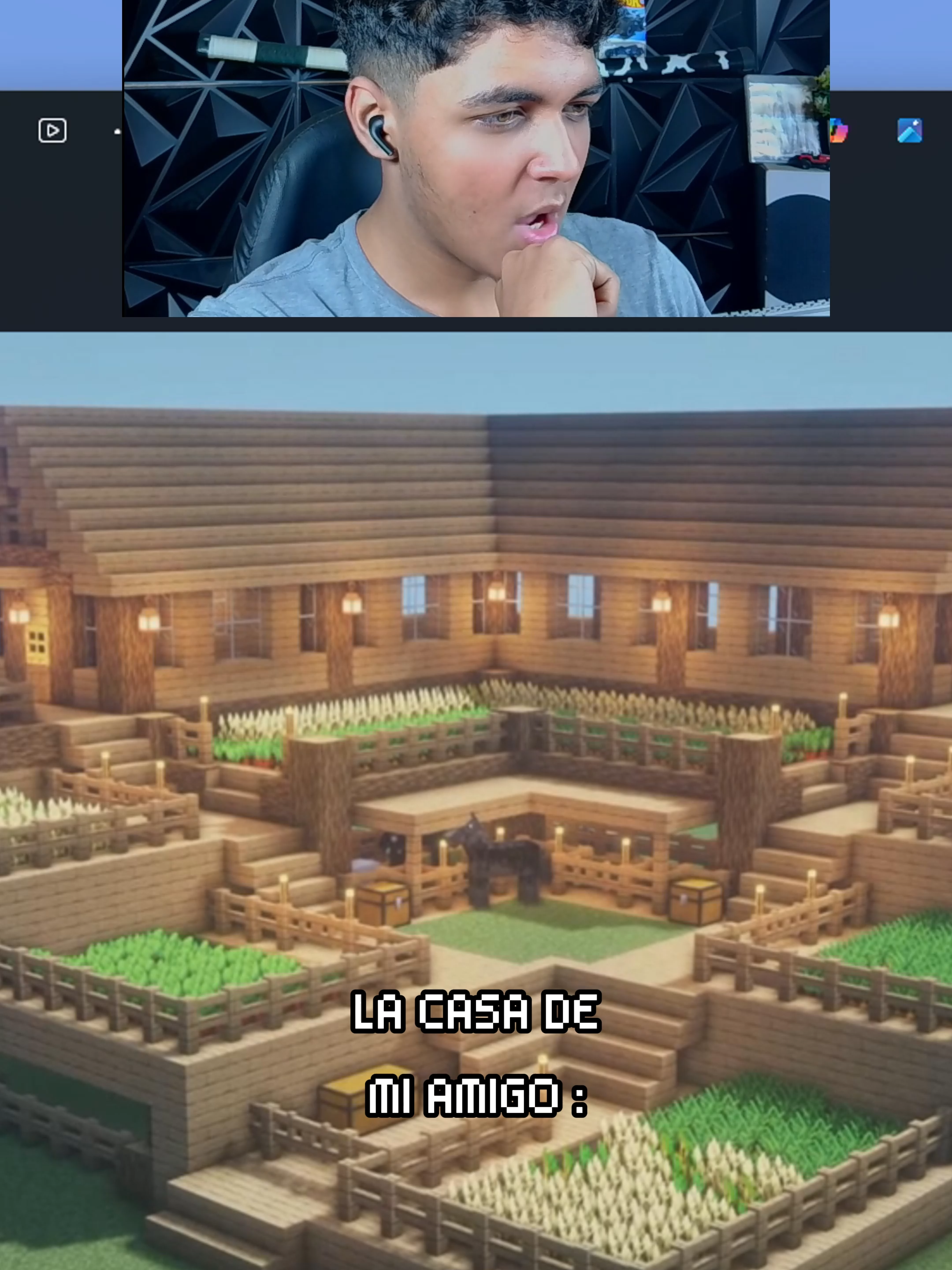 LA CASA DE MI AMIGO... #Minecraft #minecrafters #minecraftbedrock #Humor #minecraftmemes