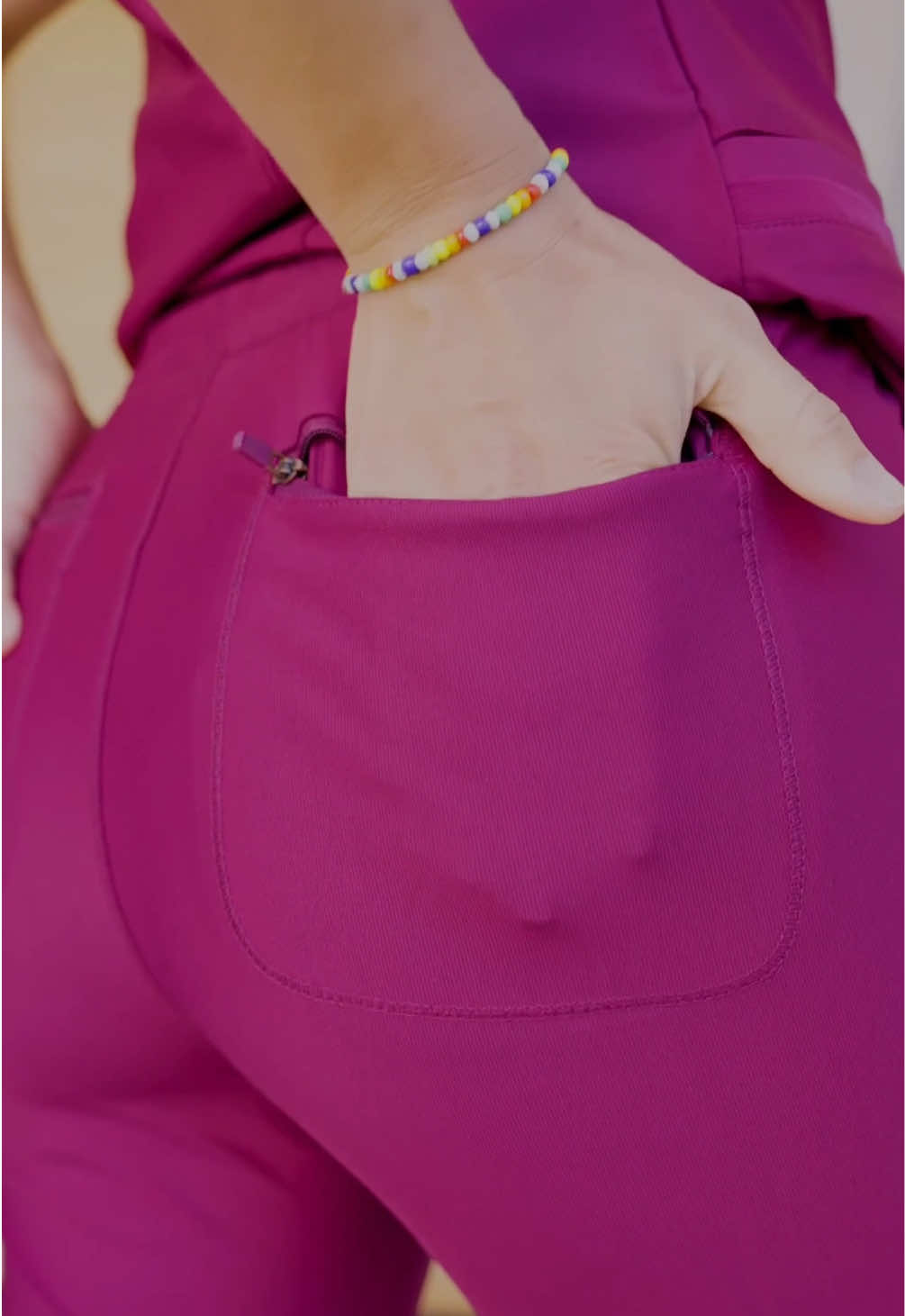 Do these scrubs make our butt look good? Asking for a friend. 🤭 #CherokeeScrubs #BabyGotBack #FitCheck #Trends #MondayMotivation 