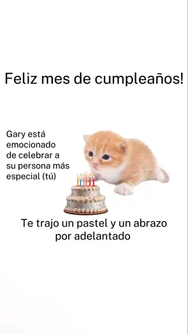 Feliz cumpleaños a los que cumplen en Octubre que la pasen sabroso  #cat #catsoftiktok #fyp #gato 