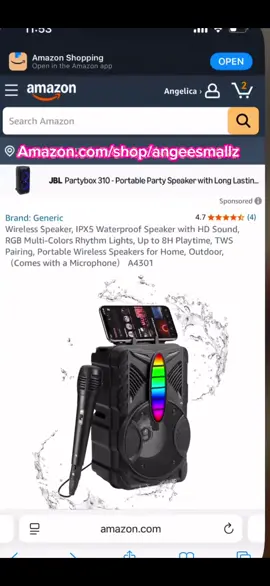 50% off wireless speaker and mic system only on my Amazon store link! Happy Labor Day weekend! #funtimes #labordayweekend #amazondeals 