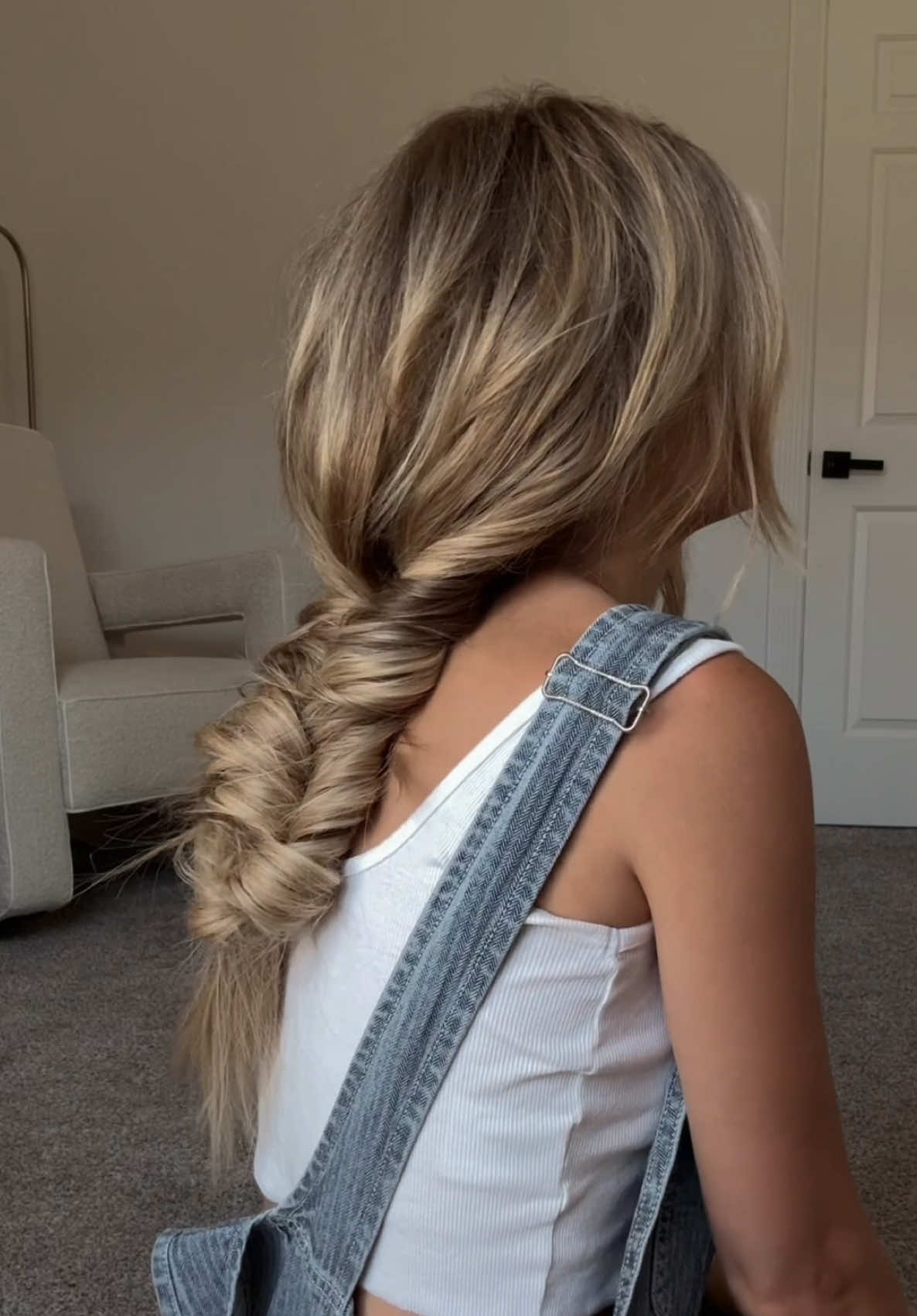 BEST fishtail hack! 💙💙 #hairstyle #fishtailbraid #hairtutorial #hair 