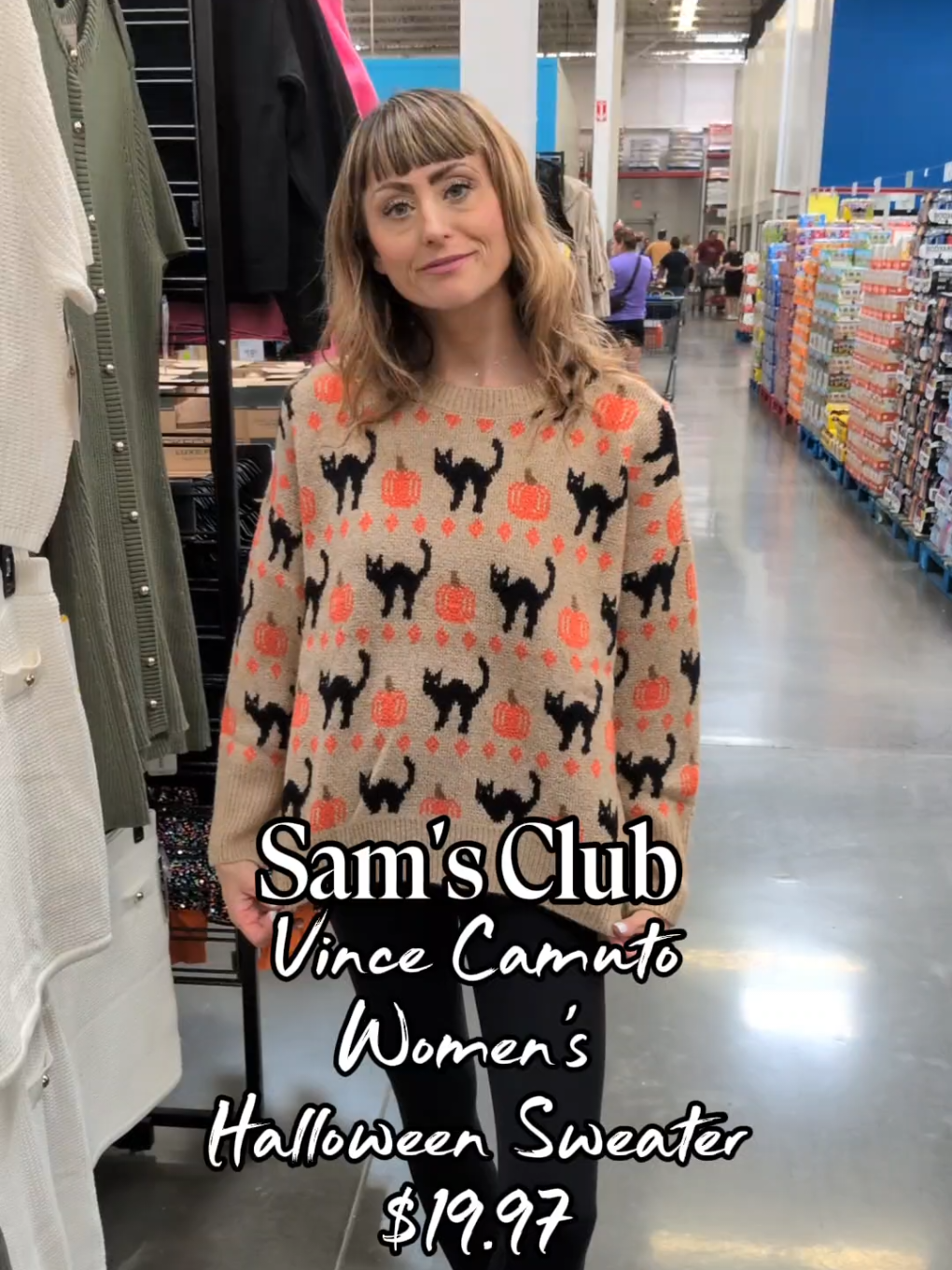 Sam's Club has Vince Camuto Halloween Sweaters! Available in three design options! @Vince Camuto @Sam’s Club #halloween #samsclubclothes #samsclubfashion #samsclubwomens #samsclub 