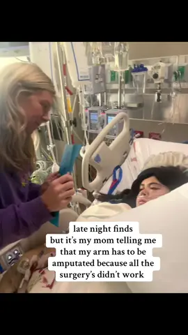 she’s been there through it all#trauma #amputee #mom #hospital 