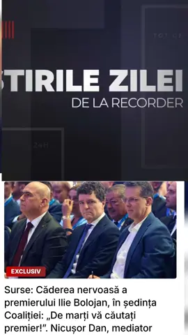 Surse: Căderea nervoasă a premierului Ilie Bolojan, în ședința Coaliției: „De marți vă căutați premier!”. Nicușor Dan, mediator