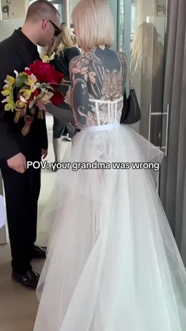 wedding spam is not over yet #fyp #ink #TattooedBride #AltBride #WeddingInspo 