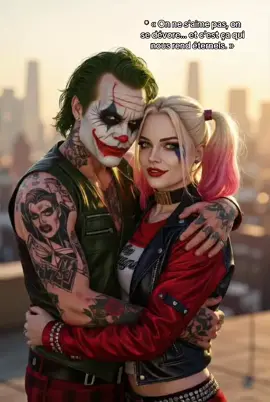 * « On ne s’aime pas, on se dévore… et c’est ça qui nous rend éternels. »#joker #jokerandharley #wallpaper #4k #jokerfan 