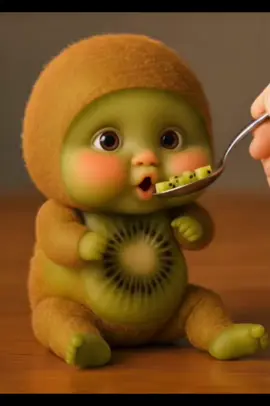 Baby kiwi eating 🥝 ASMR #aiasmr #satisfyingvideos #asmr #eating #kiwi 