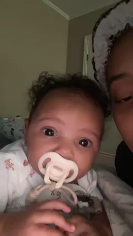 my baby said she has something to say yall better be nice! 🙂 #babiesoftiktok #3monthsold 