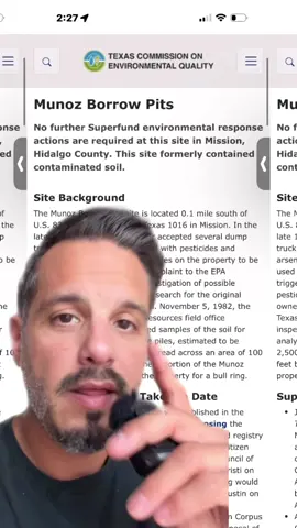 4 of the most toxic places in the RGV. #3 is still highly contaminated and people live on top of it. 